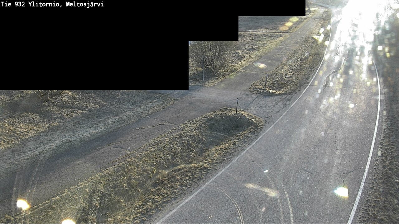 Weather Camera Image Väg 932 Övertorneå, Meltosjä, Ylitornio, Lappi