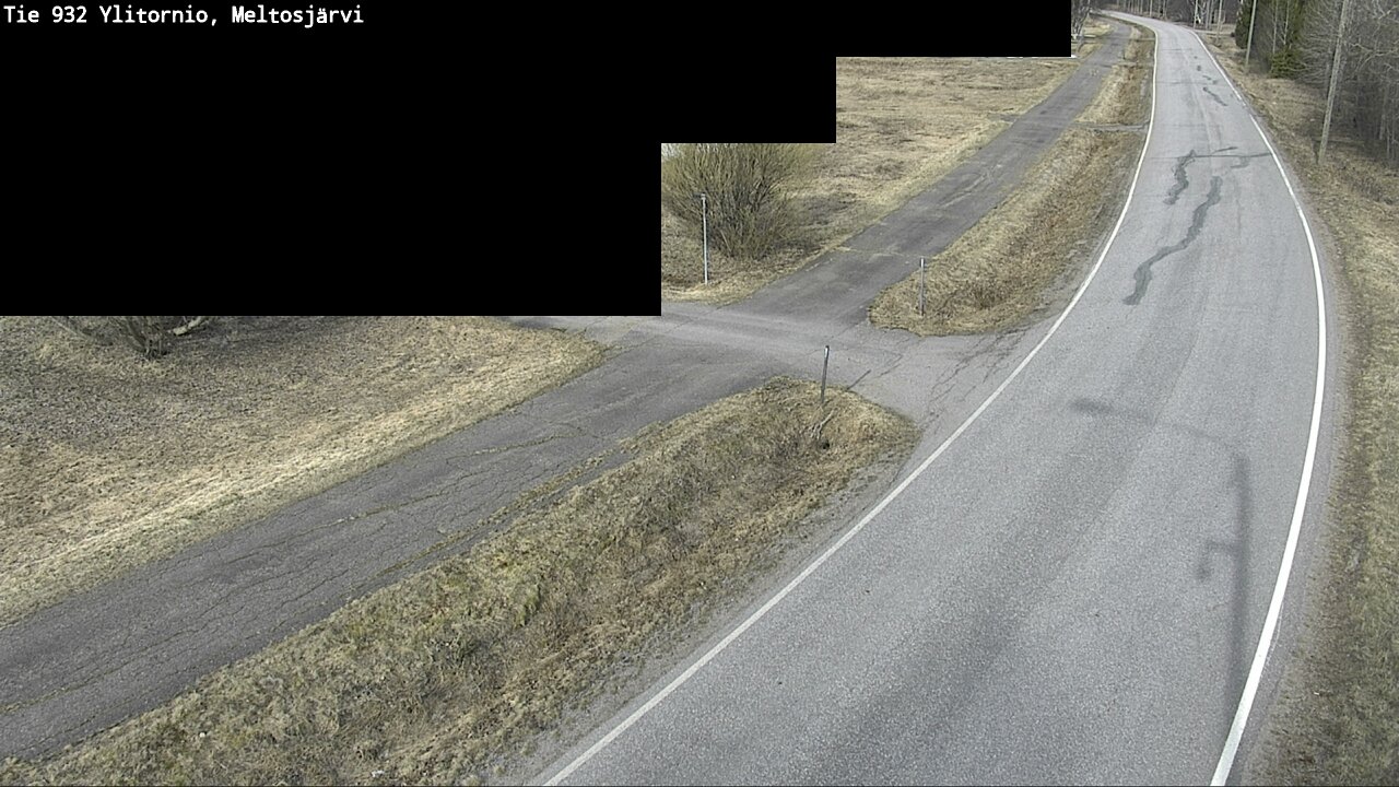 Weather Camera Image Väg 932 Övertorneå, Meltosjä, Ylitornio, Lappi