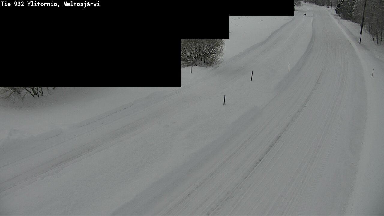 Weather Camera Image Road 932 Ylitornio, Meltosjärv, Ylitornio, Lappi