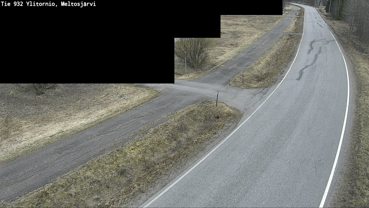 Weather Camera Image Väg 932 Övertorneå, Meltosjä, Ylitornio, Lappi