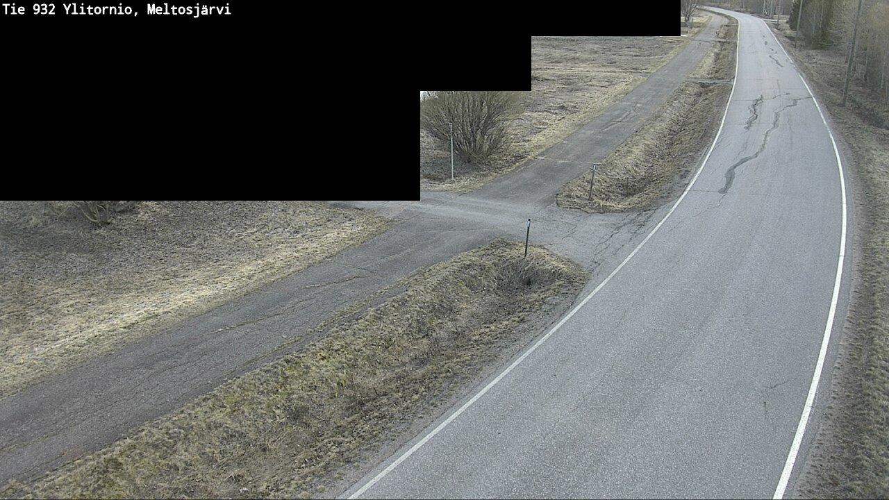 Weather Camera Image Väg 932 Övertorneå, Meltosjä, Ylitornio, Lappi