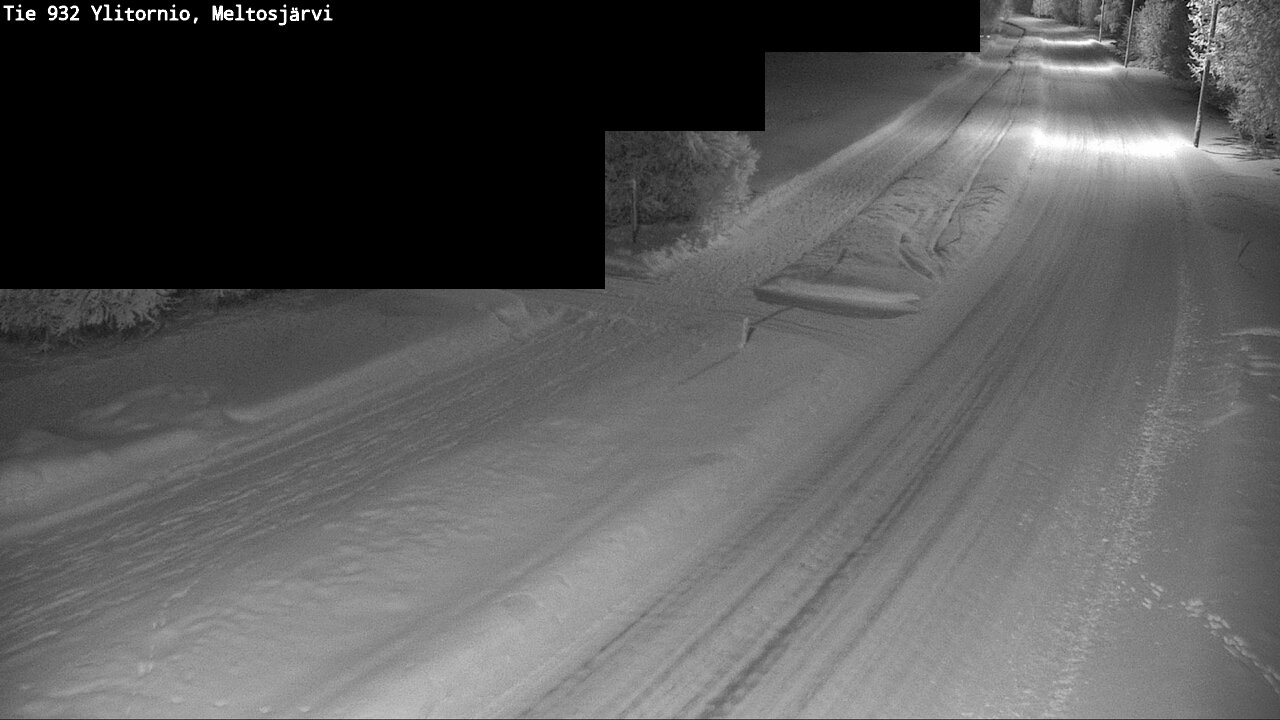 Weather Camera Image Road 932 Ylitornio, Meltosjärv, Ylitornio, Lappi