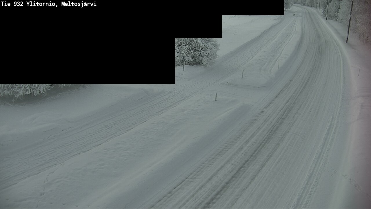 Weather Camera Image Road 932 Ylitornio, Meltosjärv, Ylitornio, Lappi