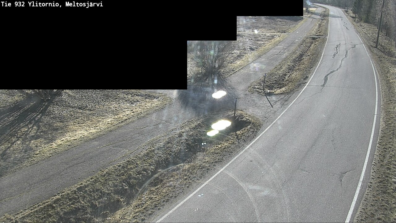 Weather Camera Image Väg 932 Övertorneå, Meltosjä, Ylitornio, Lappi