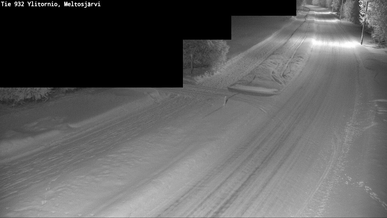 Weather Camera Image Road 932 Ylitornio, Meltosjärv, Ylitornio, Lappi