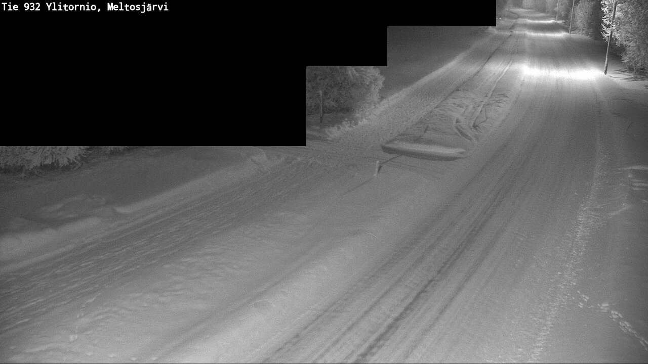 Weather Camera Image Road 932 Ylitornio, Meltosjärv, Ylitornio, Lappi
