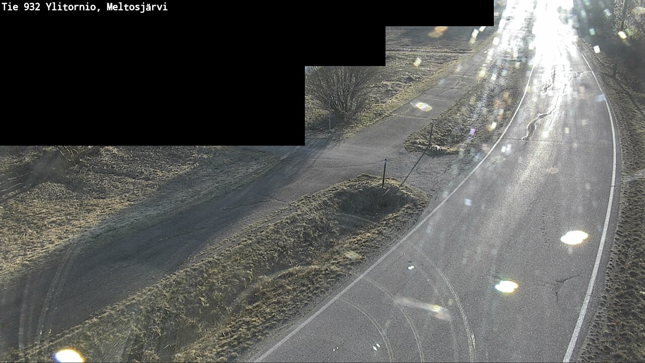 Weather Camera Image Väg 932 Övertorneå, Meltosjä, Ylitornio, Lappi