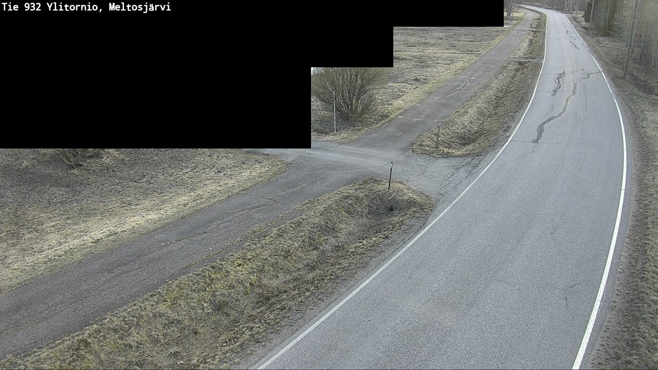Weather Camera Image Väg 932 Övertorneå, Meltosjä, Ylitornio, Lappi