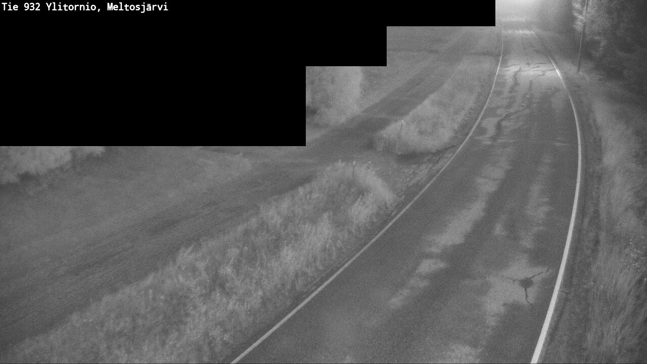 Weather Camera Image Road 932 Ylitornio, Meltosjärv, Ylitornio, Lappi