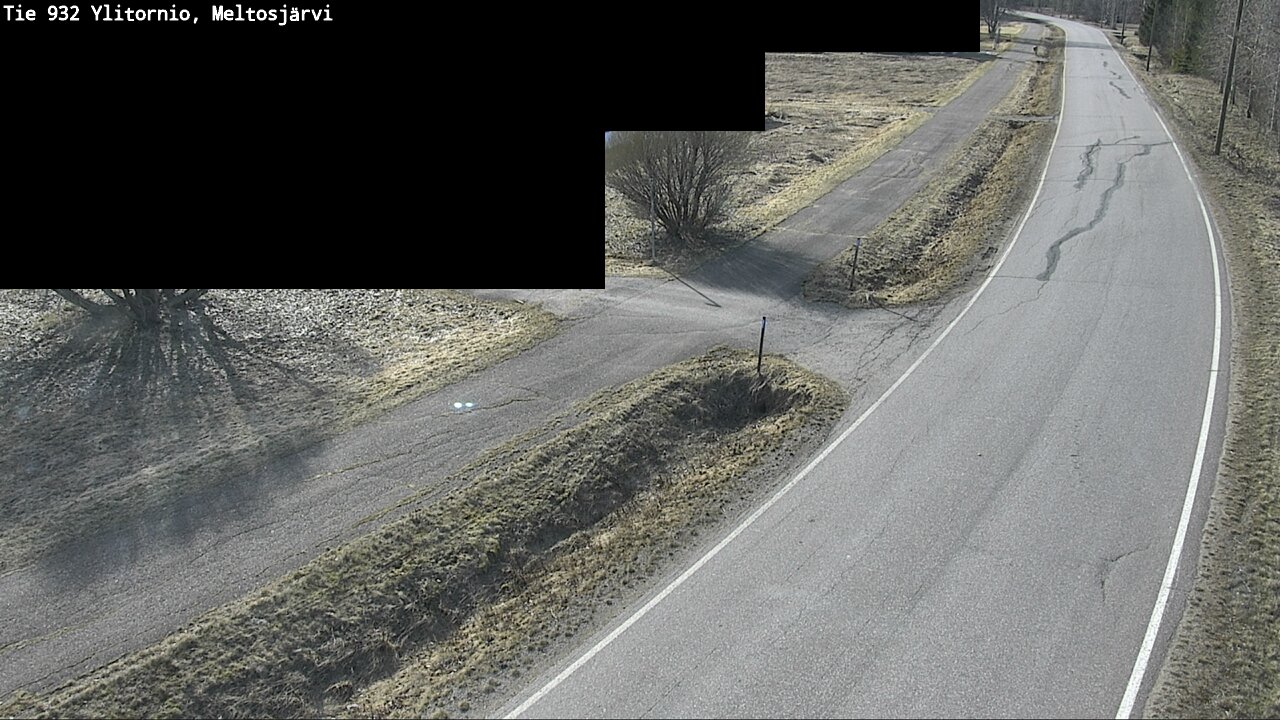 Weather Camera Image Väg 932 Övertorneå, Meltosjä, Ylitornio, Lappi