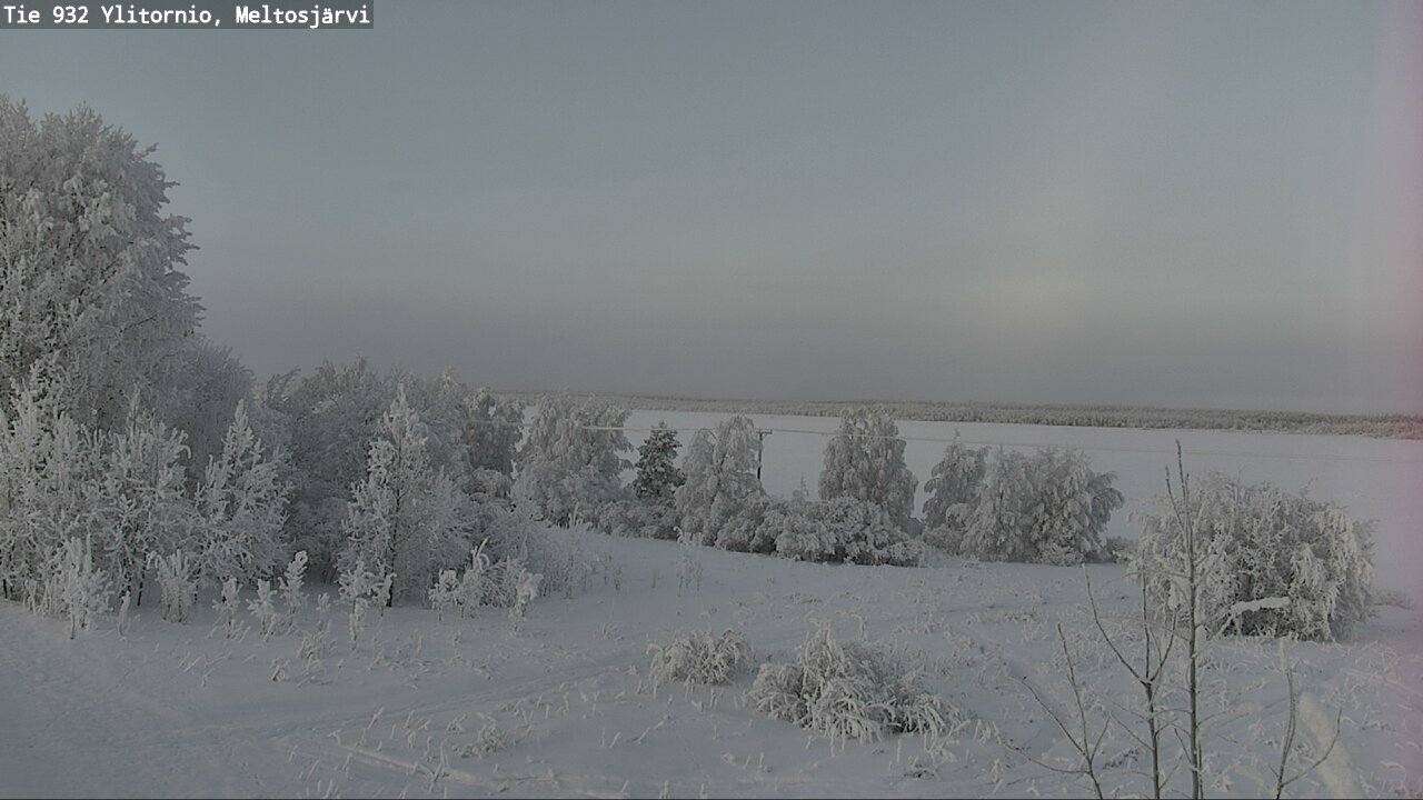 Weather Camera Image Väg 932 Övertorneå, Meltosjä, Ylitornio, Lappi