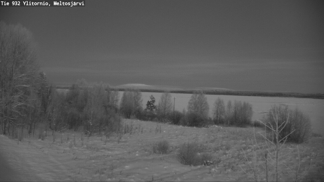 Weather Camera Image Road 932 Ylitornio, Meltosjärv, Ylitornio, Lappi