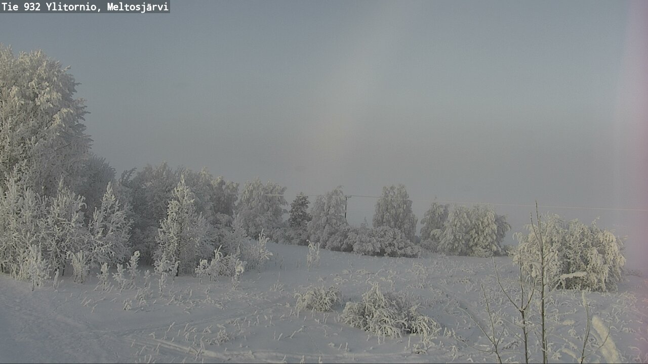 Weather Camera Image Väg 932 Övertorneå, Meltosjä, Ylitornio, Lappi