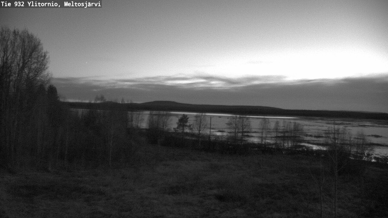 Weather Camera Image Väg 932 Övertorneå, Meltosjä, Ylitornio, Lappi