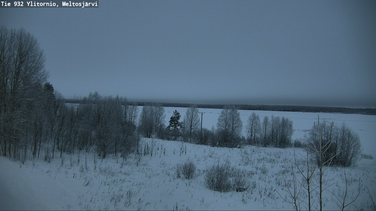 Weather Camera Image Road 932 Ylitornio, Meltosjärv, Ylitornio, Lappi
