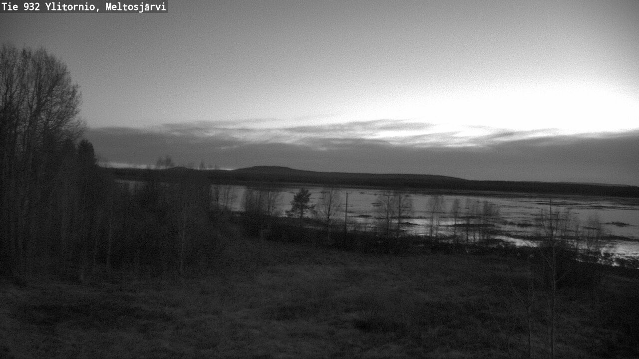 Weather Camera Image Väg 932 Övertorneå, Meltosjä, Ylitornio, Lappi