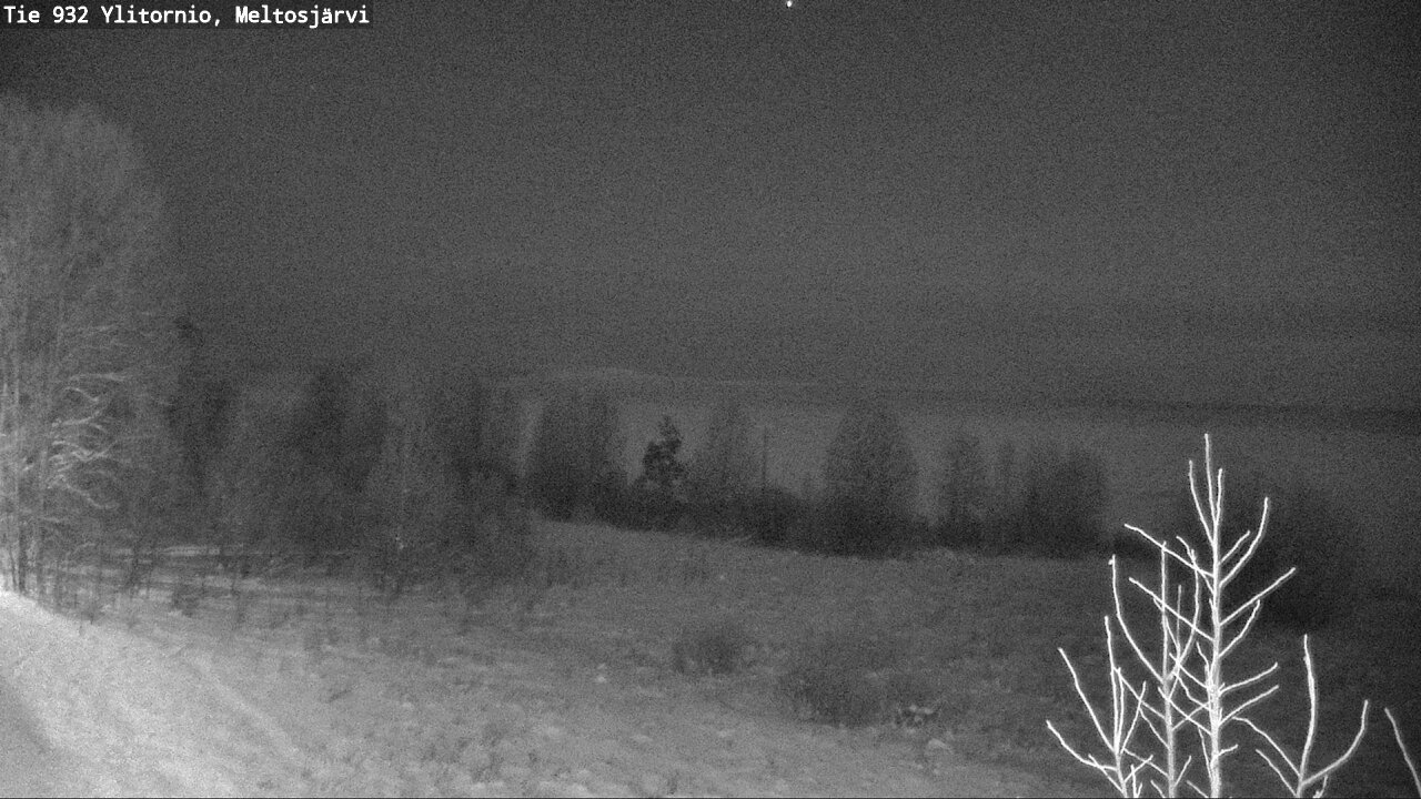 Weather Camera Image Road 932 Ylitornio, Meltosjärv, Ylitornio, Lappi