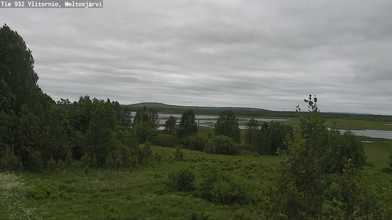 Weather Camera Image Road 932 Ylitornio, Meltosjärv, Ylitornio, Lappi