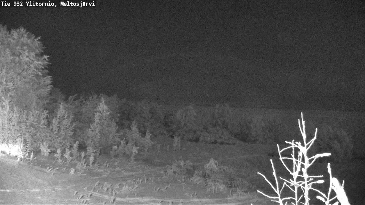 Weather Camera Image Väg 932 Övertorneå, Meltosjä, Ylitornio, Lappi