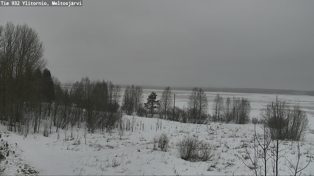 Weather Camera Image Road 932 Ylitornio, Meltosjärv, Ylitornio, Lappi
