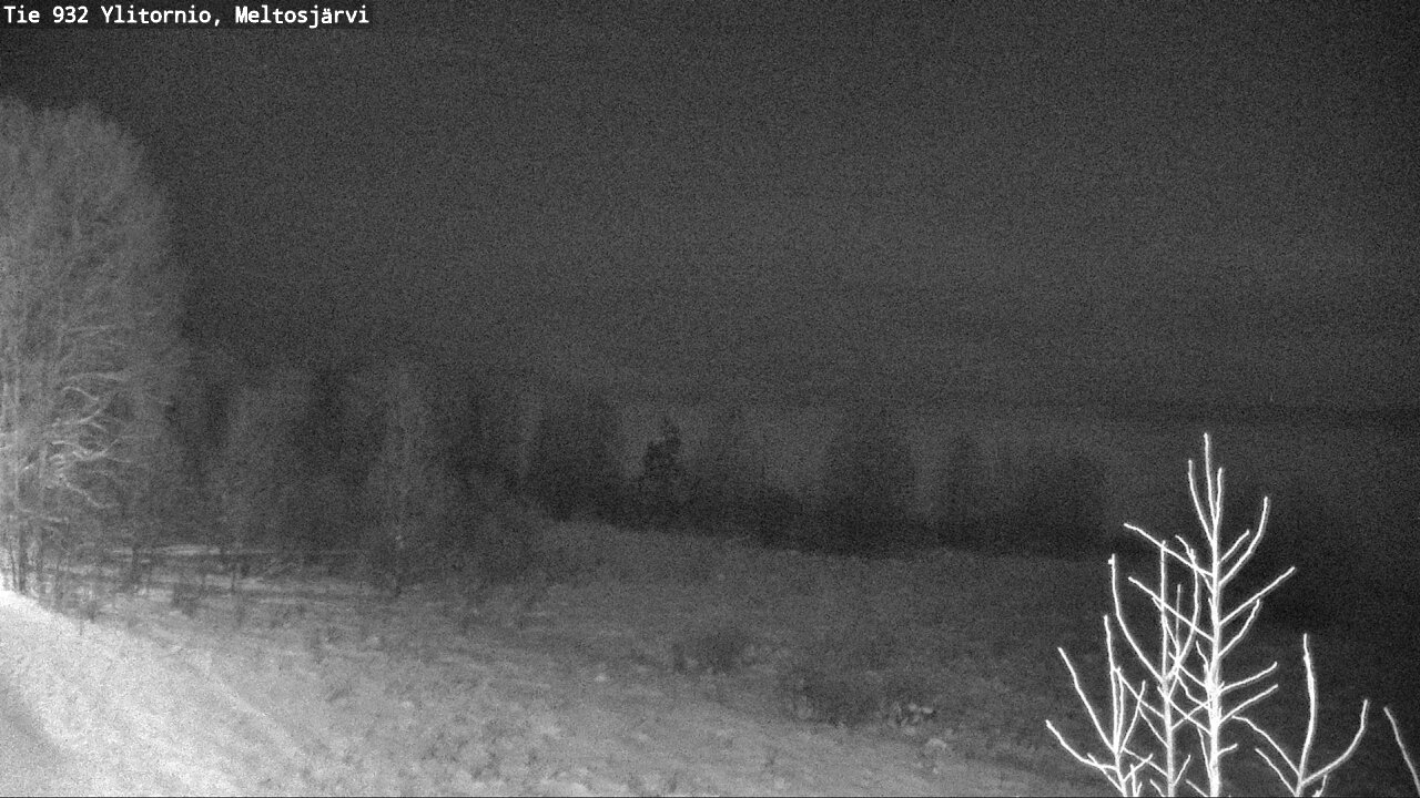 Weather Camera Image Road 932 Ylitornio, Meltosjärv, Ylitornio, Lappi