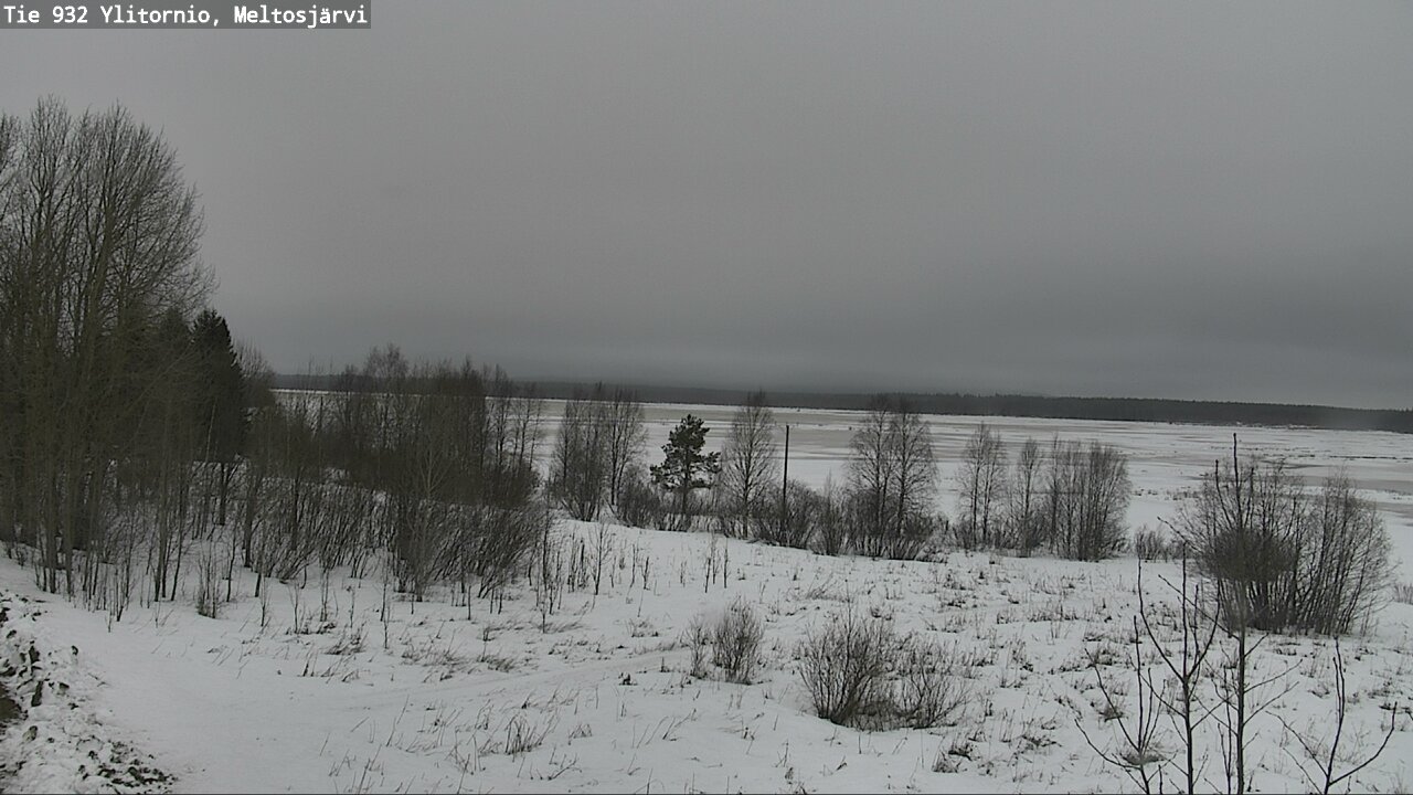 Weather Camera Image Road 932 Ylitornio, Meltosjärv, Ylitornio, Lappi