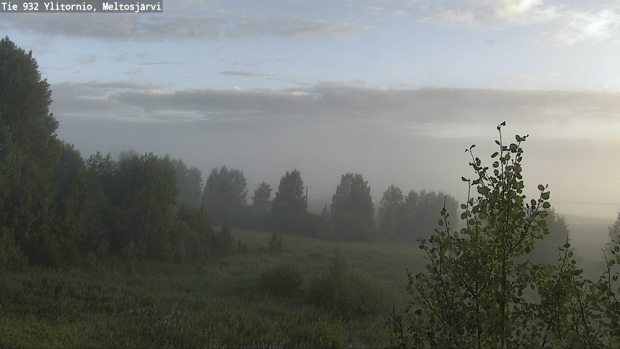 Weather Camera Image Road 932 Ylitornio, Meltosjärv, Ylitornio, Lappi