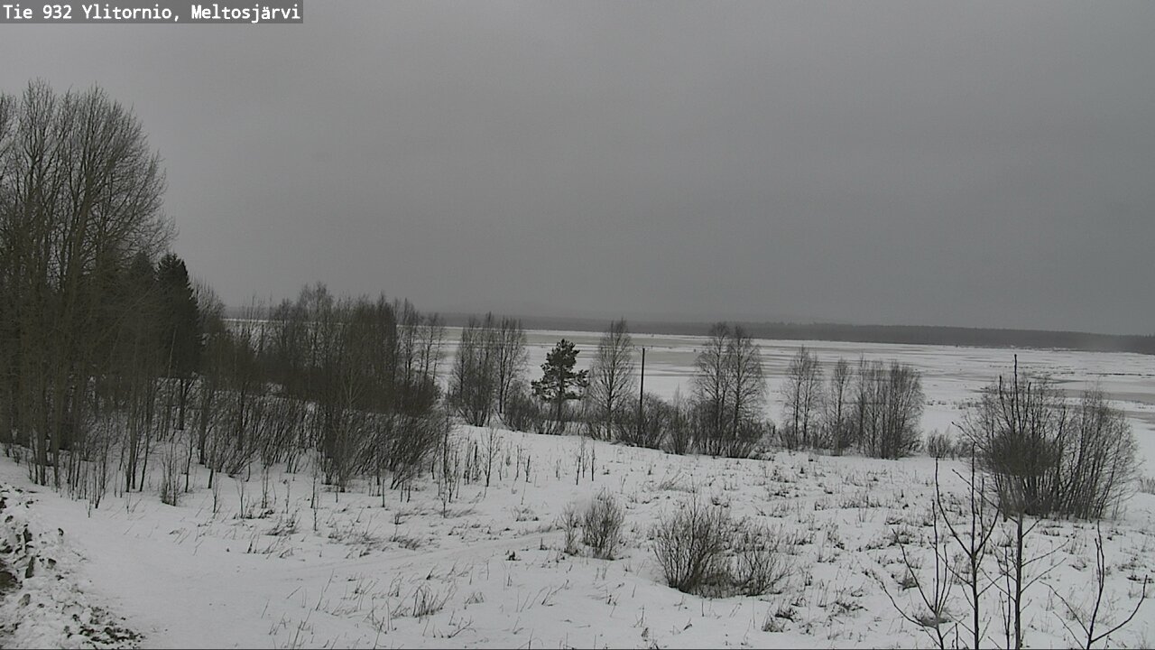 Weather Camera Image Road 932 Ylitornio, Meltosjärv, Ylitornio, Lappi