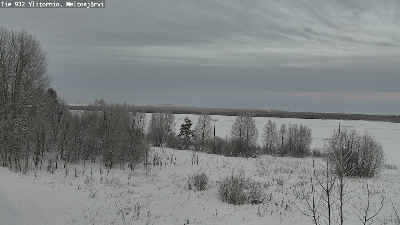 Weather Camera Image Road 932 Ylitornio, Meltosjärv, Ylitornio, Lappi