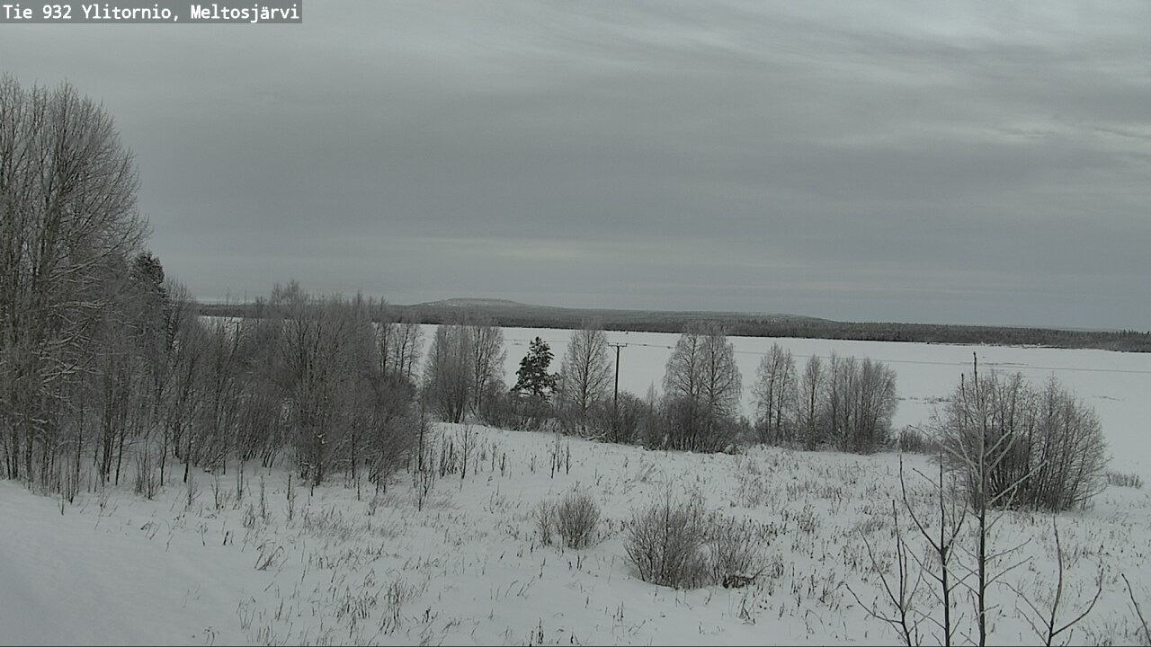 Weather Camera Image Road 932 Ylitornio, Meltosjärv, Ylitornio, Lappi