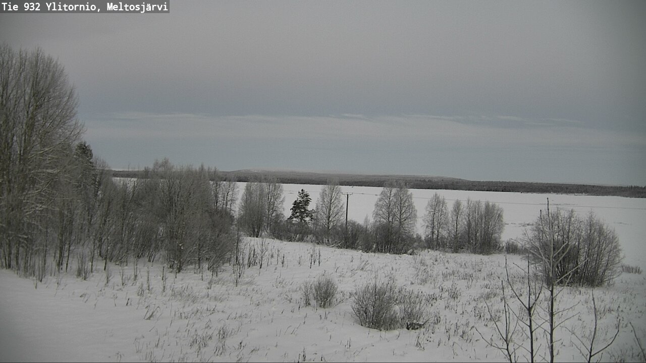 Weather Camera Image Road 932 Ylitornio, Meltosjärv, Ylitornio, Lappi