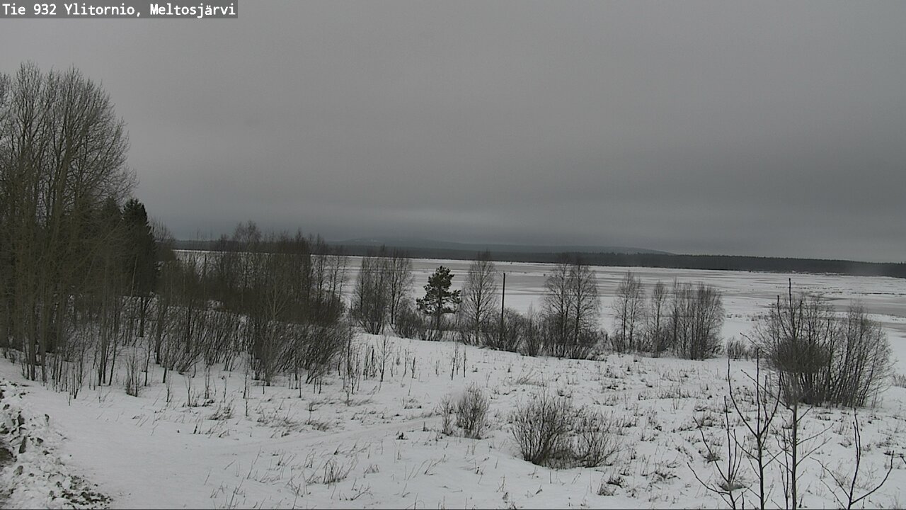 Weather Camera Image Road 932 Ylitornio, Meltosjärv, Ylitornio, Lappi