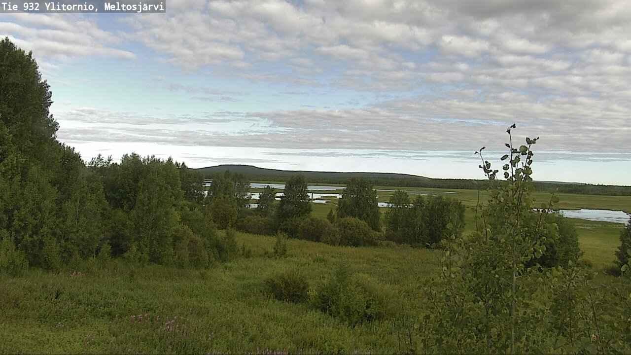 Weather Camera Image Väg 932 Övertorneå, Meltosjä, Ylitornio, Lappi