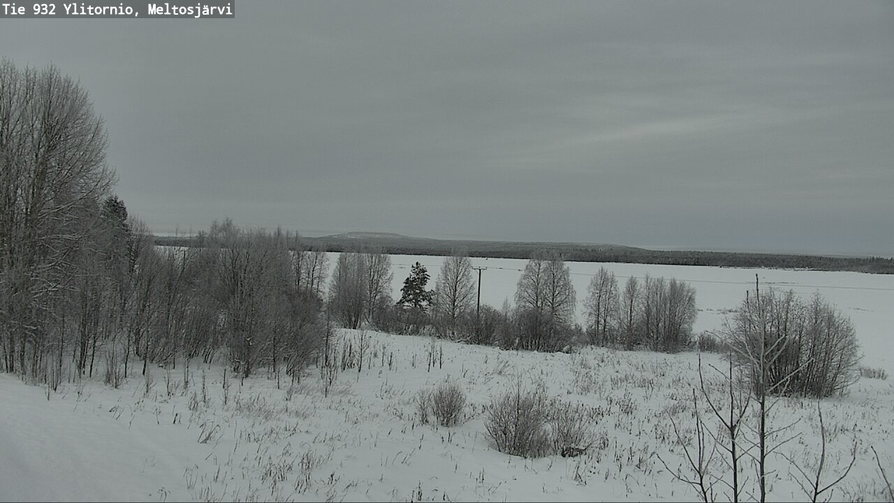 Weather Camera Image Road 932 Ylitornio, Meltosjärv, Ylitornio, Lappi