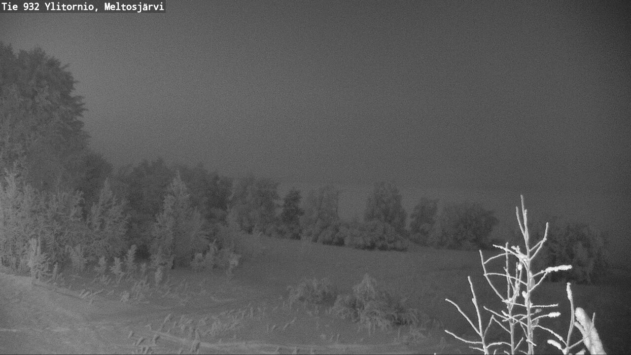 Weather Camera Image Väg 932 Övertorneå, Meltosjä, Ylitornio, Lappi