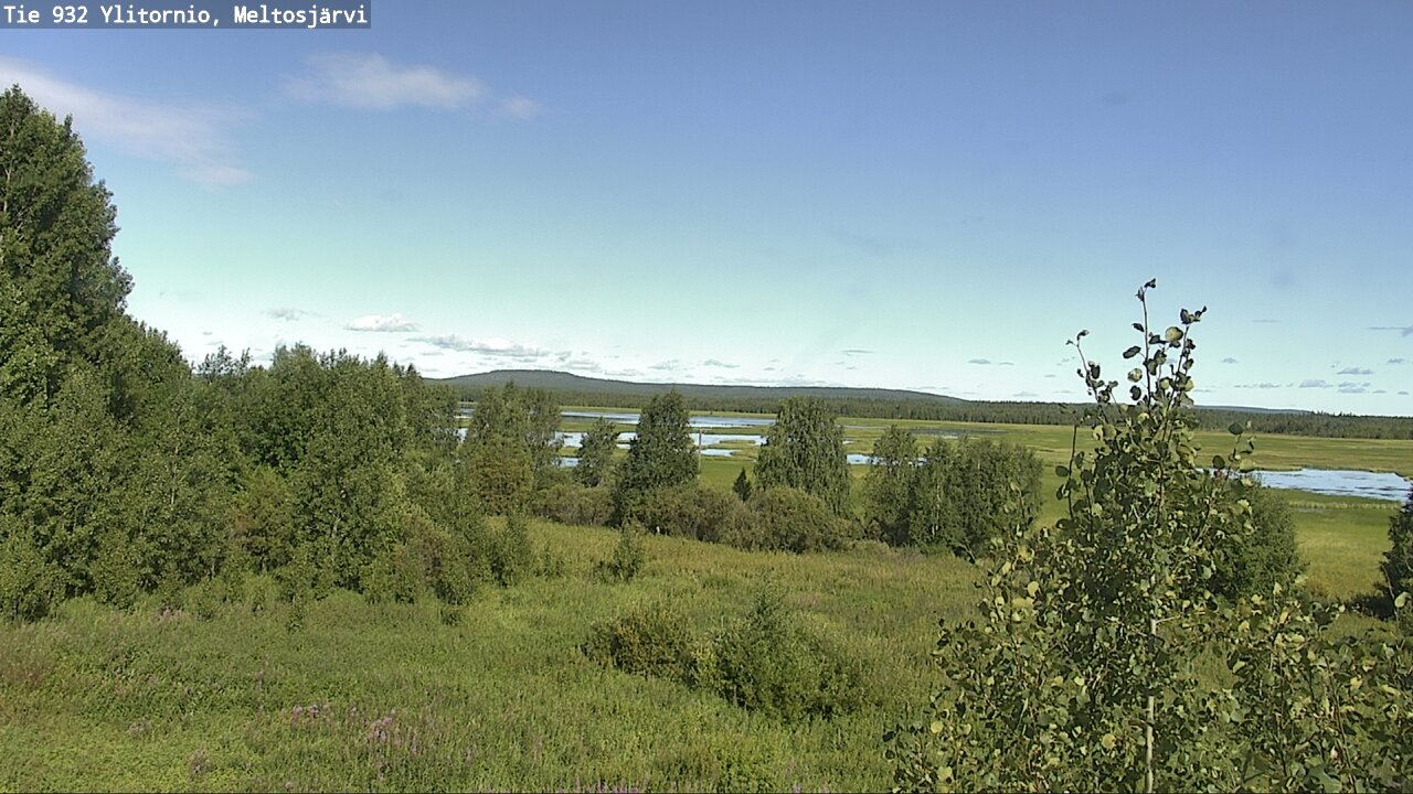 Weather Camera Image Väg 932 Övertorneå, Meltosjä, Ylitornio, Lappi
