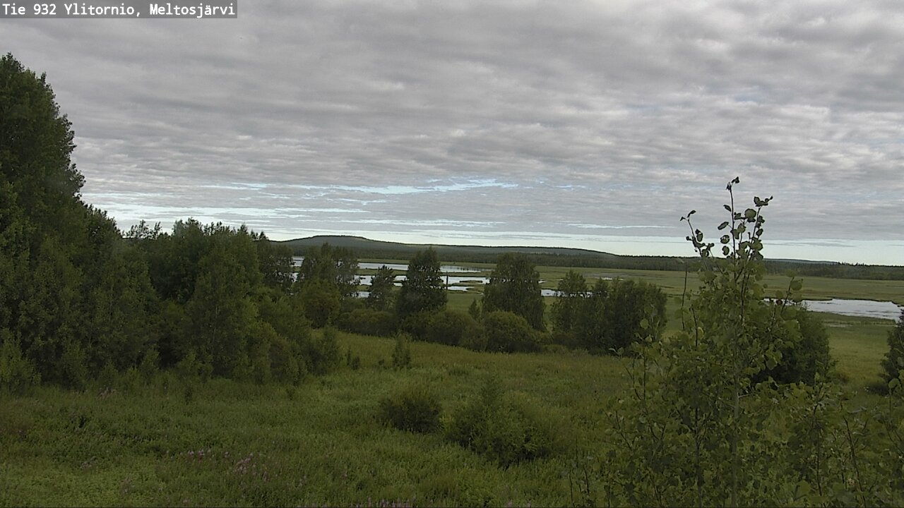 Weather Camera Image Väg 932 Övertorneå, Meltosjä, Ylitornio, Lappi