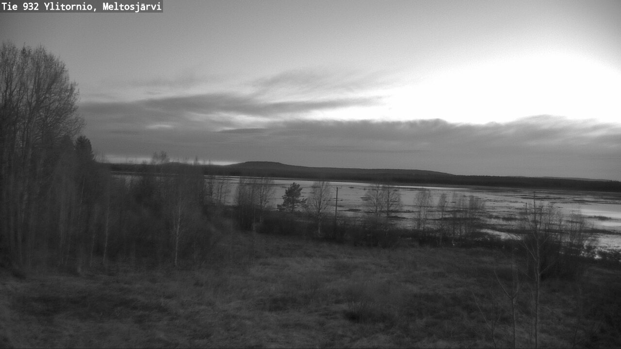 Weather Camera Image Väg 932 Övertorneå, Meltosjä, Ylitornio, Lappi