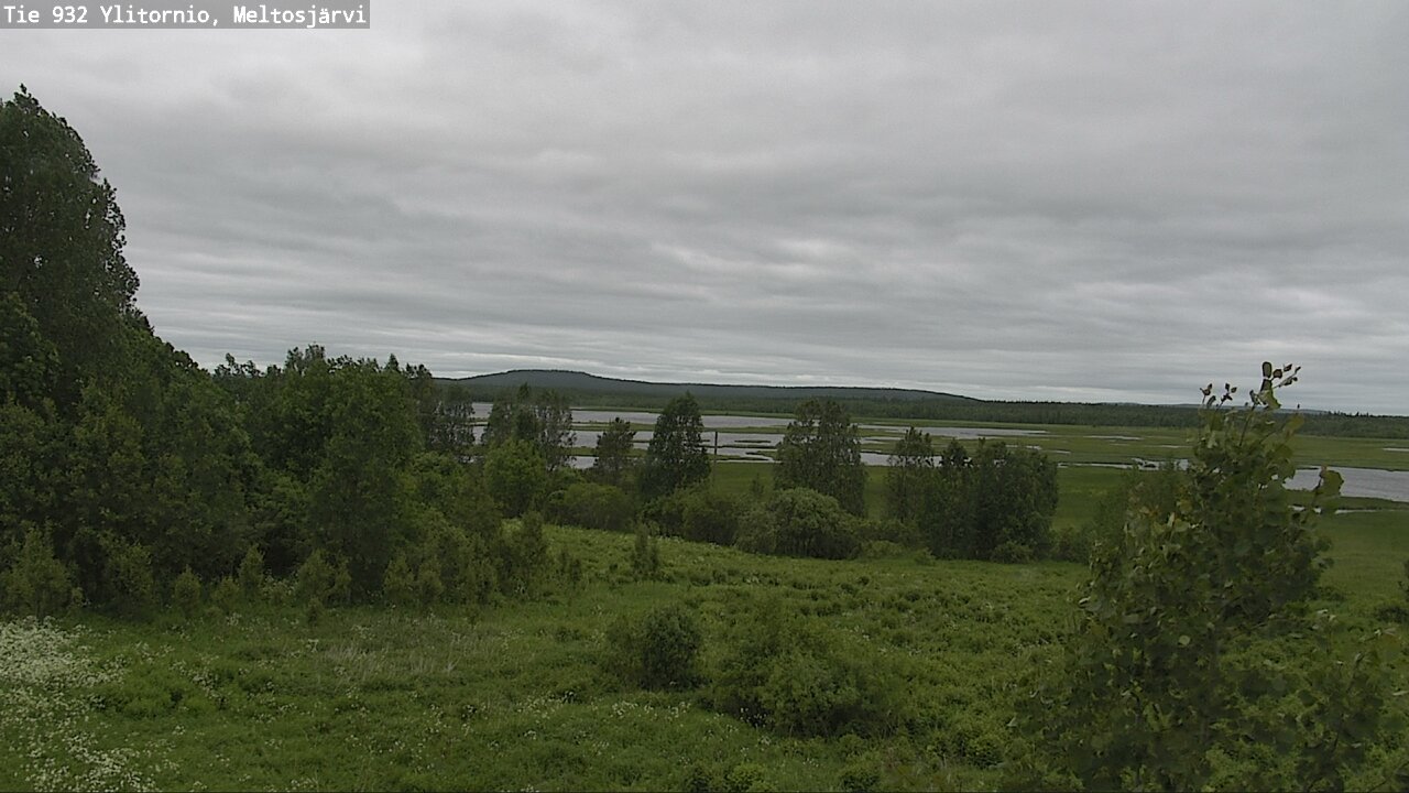 Weather Camera Image Road 932 Ylitornio, Meltosjärv, Ylitornio, Lappi