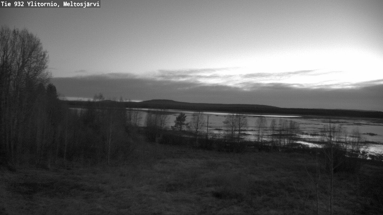Weather Camera Image Väg 932 Övertorneå, Meltosjä, Ylitornio, Lappi