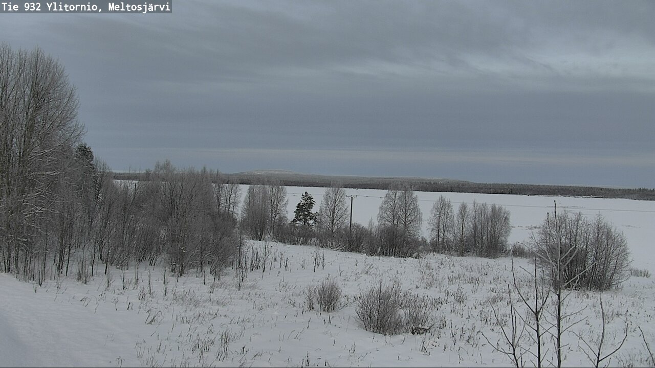 Weather Camera Image Road 932 Ylitornio, Meltosjärv, Ylitornio, Lappi