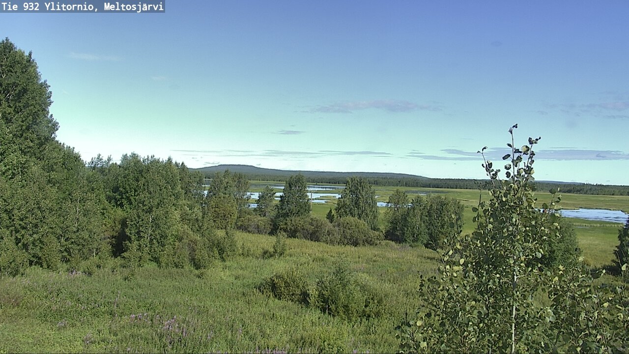 Weather Camera Image Väg 932 Övertorneå, Meltosjä, Ylitornio, Lappi