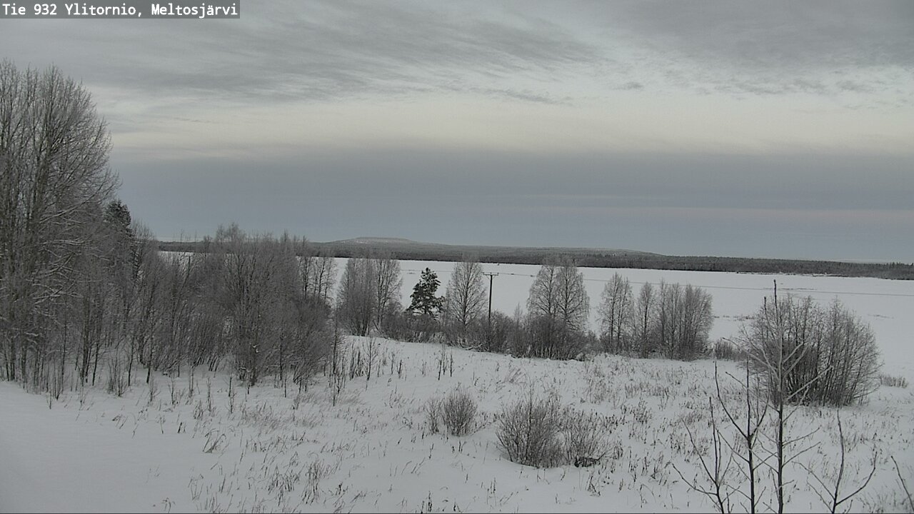 Weather Camera Image Road 932 Ylitornio, Meltosjärv, Ylitornio, Lappi