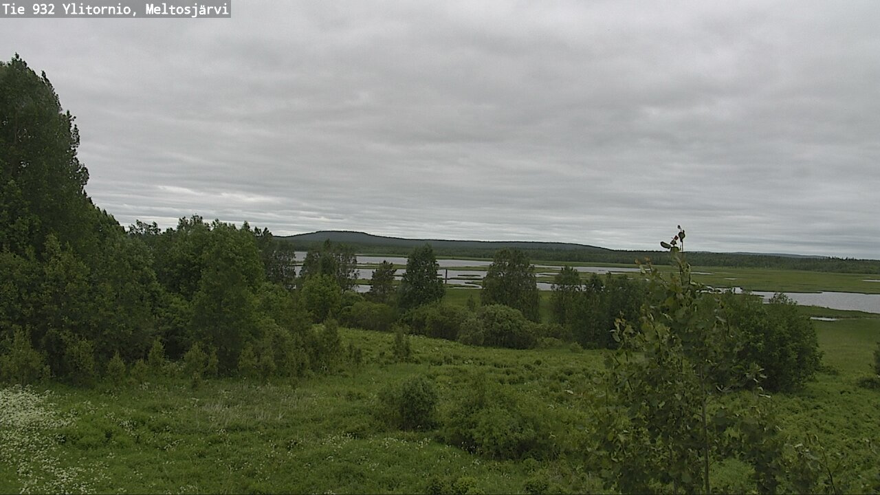 Weather Camera Image Road 932 Ylitornio, Meltosjärv, Ylitornio, Lappi