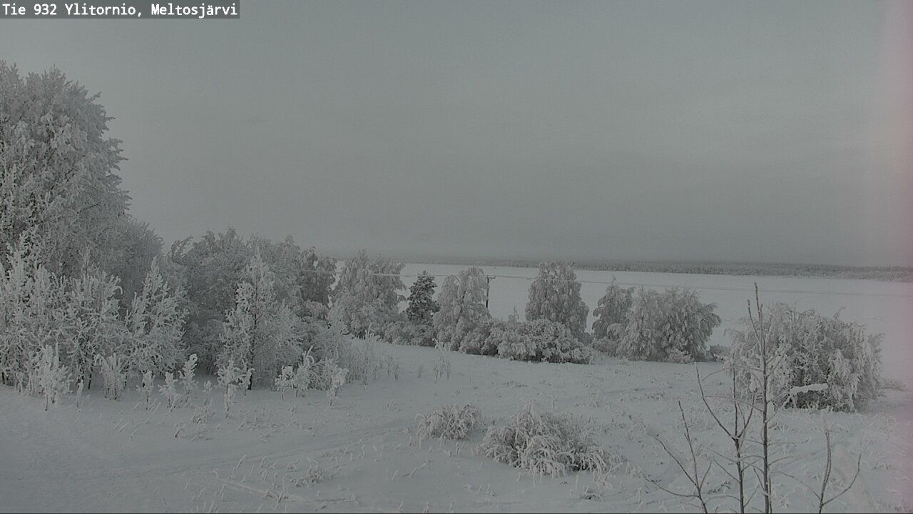 Weather Camera Image Väg 932 Övertorneå, Meltosjä, Ylitornio, Lappi