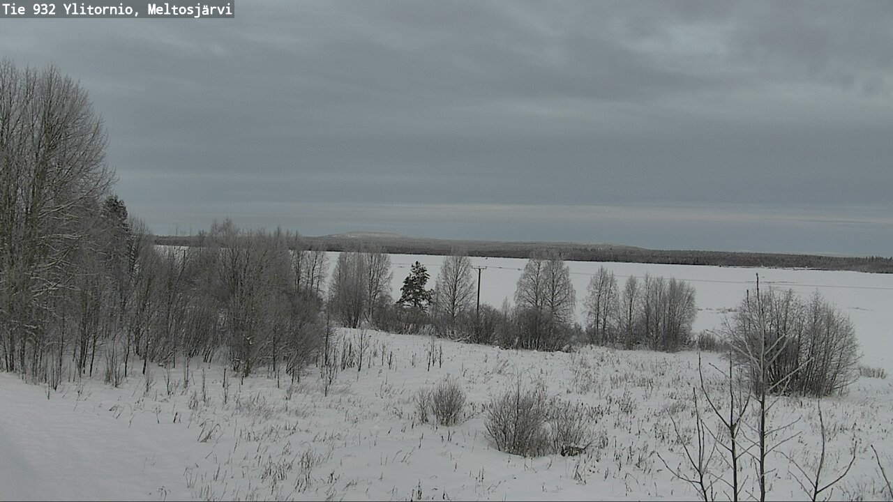 Weather Camera Image Road 932 Ylitornio, Meltosjärv, Ylitornio, Lappi