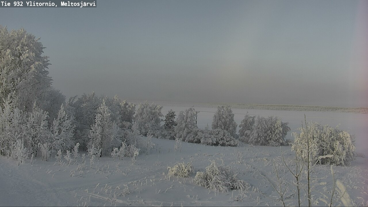 Weather Camera Image Väg 932 Övertorneå, Meltosjä, Ylitornio, Lappi