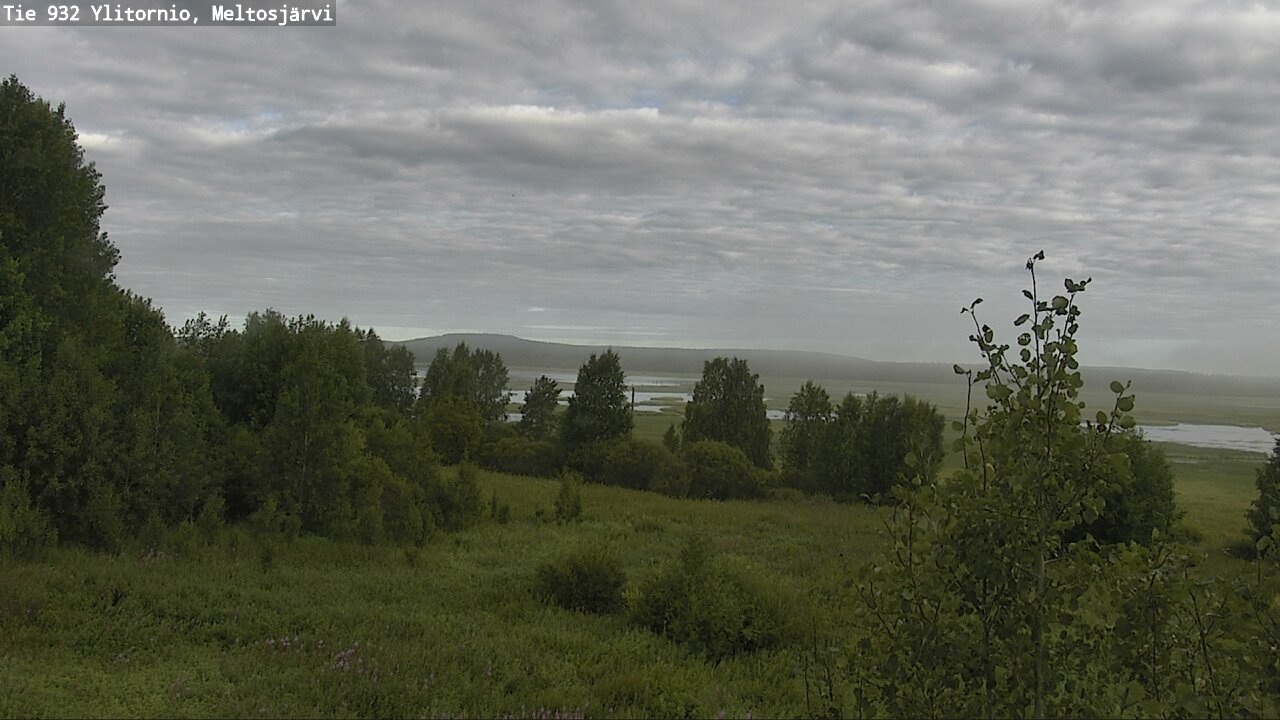 Weather Camera Image Väg 932 Övertorneå, Meltosjä, Ylitornio, Lappi