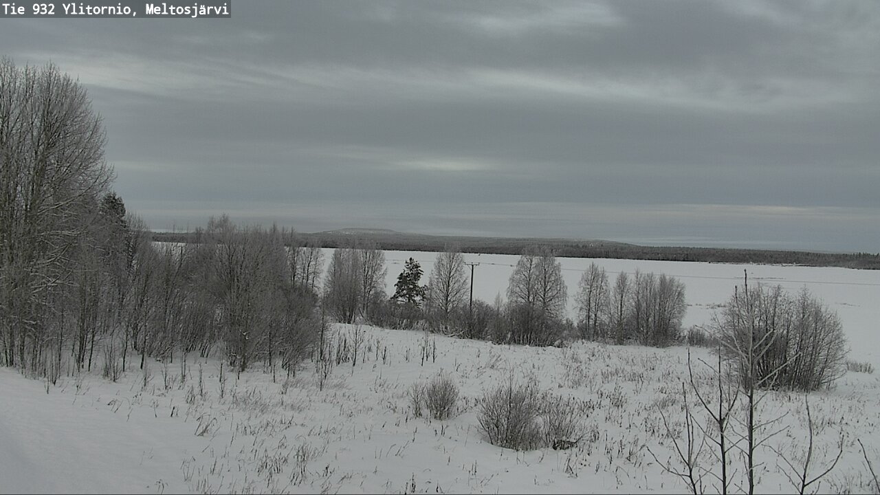 Weather Camera Image Road 932 Ylitornio, Meltosjärv, Ylitornio, Lappi
