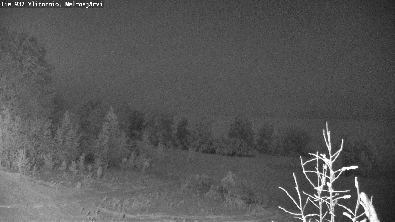 Weather Camera Image Väg 932 Övertorneå, Meltosjä, Ylitornio, Lappi